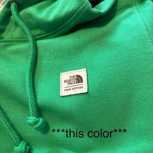 NWT The North Face Green Hoodie L